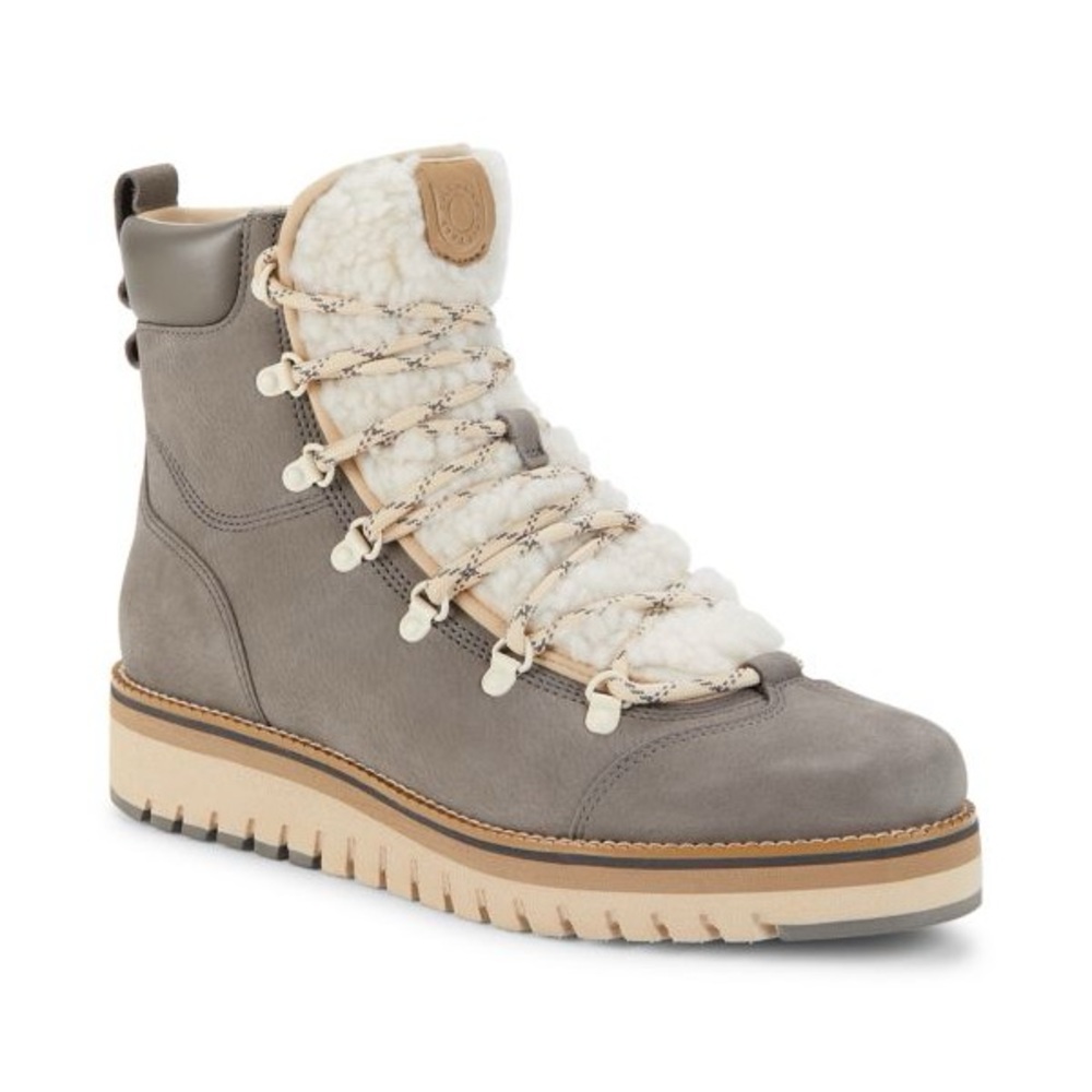 Cole Haan Gray and Cream Winter Boots